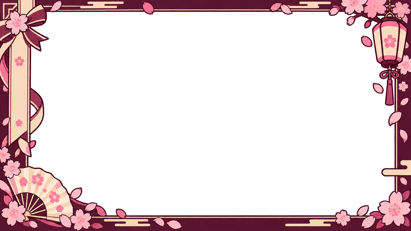 お花見・桜の花びら・茶色